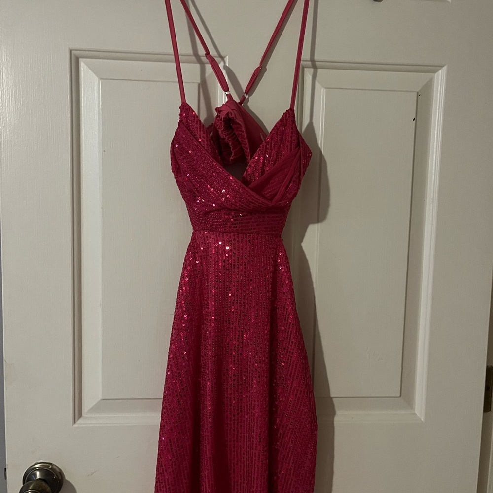 HELLO MOLLY Pink Sequin Dress - Picture 2 of 4